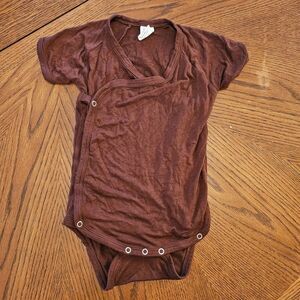 KATE QUINN Bamboo Size 6-12 Months Short Sleeve Kimono Bodysuit One Piece 2021